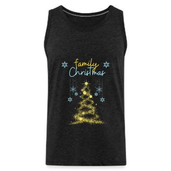 family christmas - Débardeur bio Premium Homme - charbon - Devant - Alexander (188cm)