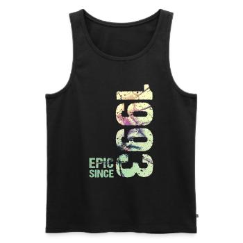 Epic Since 1993 Jahr Jubiläum - Männer Premium Bio Tank Top - Schwarz - Vorne - Michal (187cm)