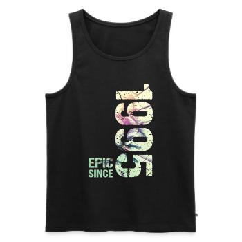 Epic Since 1995 Jahr Jubiläum - Männer Premium Bio Tank Top - Schwarz - Vorne - Michal (187cm)