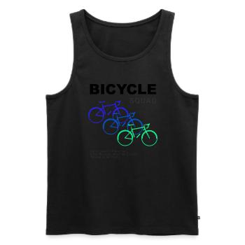 Bicycle Squad Hobby-Radfahrer - Männer Premium Bio Tank Top - Schwarz - Vorne - AI Model Male 178 light (178cm)