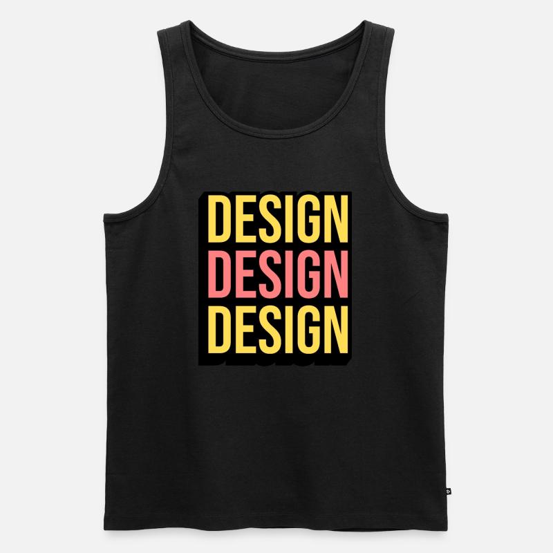 Cooles Design - Männer Premium Bio Tank Top - Schwarz