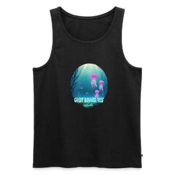 Great Barrier Reef australia - Männer Premium Bio Tank Top - Schwarz - Vorne - AI Model Male 178 light (178cm)