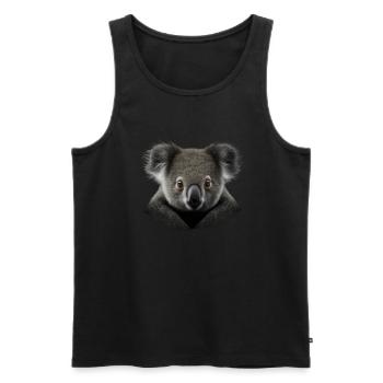 Cute Koala Australia - Men's Premium Organic Tank Top - black - Front - AI Model Male 178 light (178cm)
