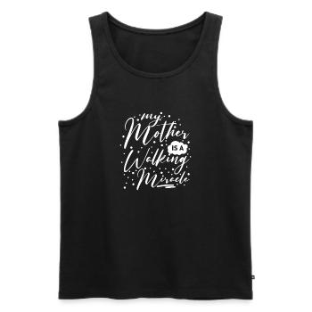 My Mother is a Walking Miracle - Männer Premium Bio Tank Top - Schwarz - Vorne - AI Model Male 178 light (178cm)