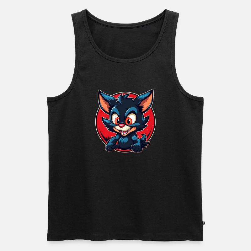 Super cute tasmanian Devil - Männer Premium Bio Tank Top - Schwarz