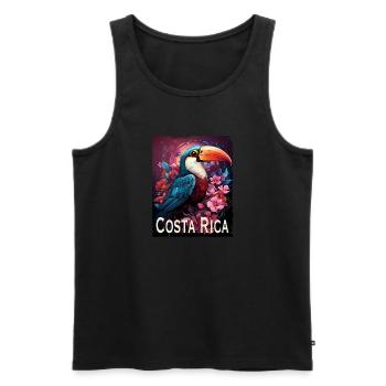 Costa Rica - Débardeur bio Premium Homme - noir - Devant - Michal (187cm)