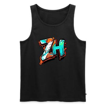 Zurich zh Switzerland - Men's Premium Organic Tank Top - black - Front - AI Model Male 178 light (178cm)
