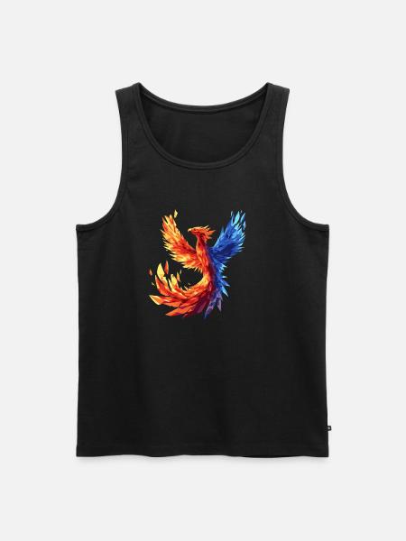 Phoenix phönix fliegen magic fabeltier - Männer Premium Bio Tank Top - Schwarz