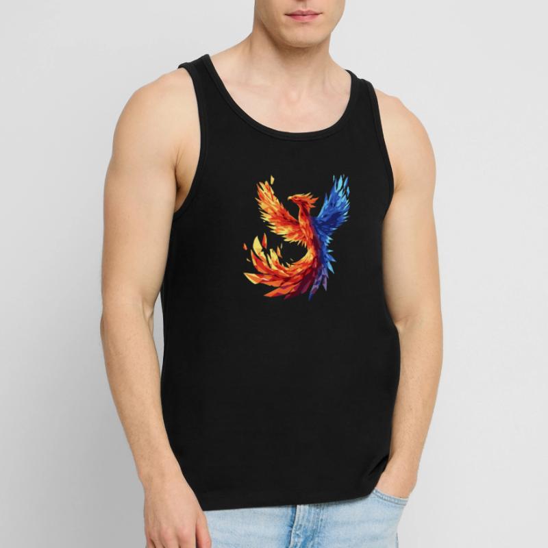 Phoenix phoenix flying magic mythical creature Men's Premium Organic Tank Top