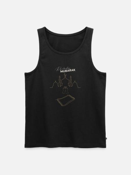 Ramadan Mubarak Pray Hands Carpet - Men's Premium Organic Tank Top - black