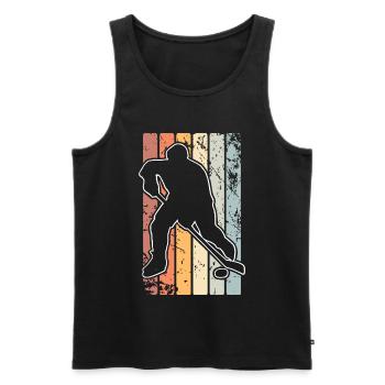 Eishockey - Men's Premium Organic Tank Top - black - Front - Michal (187cm)
