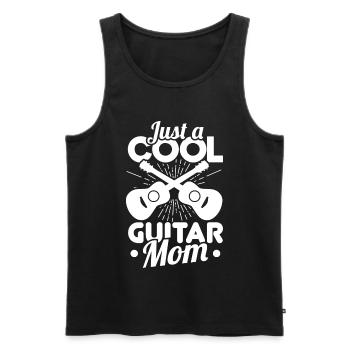 Juste une maman guitare cool - Débardeur bio Premium Homme - noir - Devant - Michal (187cm)
