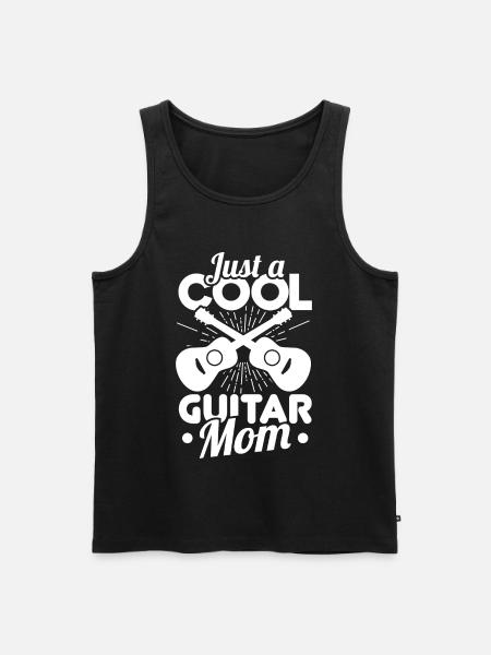 Just a cool guitar mom - Men's Premium Organic Tank Top - black
