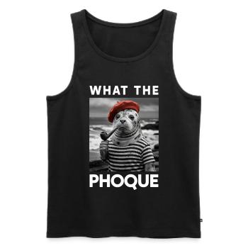 Was der Stolz des Robbenbaskischen Landes Barett-Humor - Männer Premium Bio Tank Top - Schwarz - Vorne - Michal (187cm)