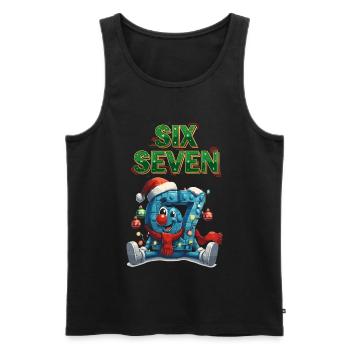 67 Six Seven Christmas 6 7 meme - Men's Premium Organic Tank Top - black - Front - Michal (187cm)