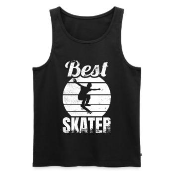 Bester Skater - Männer Premium Bio Tank Top - Schwarz - Vorne - AI Model Male 178 light (178cm)