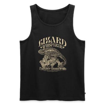 Pantherchamäleon Chamäleon Echsenflüsterer - Männer Premium Bio Tank Top - Schwarz - Vorne - Michal (187cm)