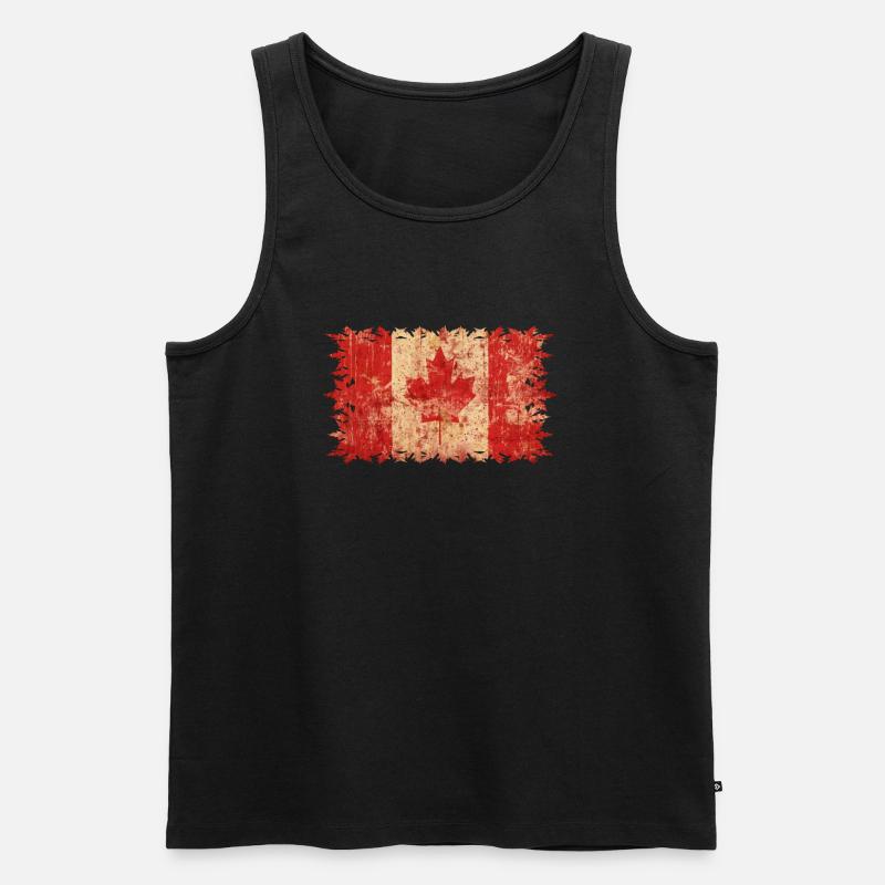 Canada - Men's Premium Organic Tank Top - black