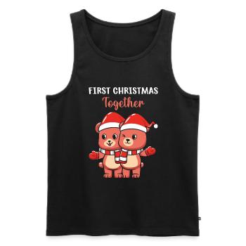 Weihnachten Weihnachtsmann Geschenke - Männer Premium Bio Tank Top - Schwarz - Vorne - Michal (187cm)