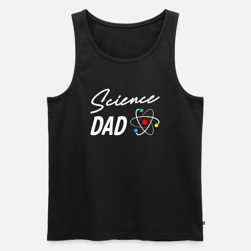 Science Dad - Männer Premium Bio Tank Top - Schwarz