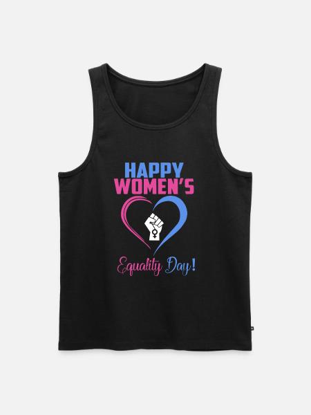 Happy Women's Equality Day - Men's Premium Organic Tank Top - black