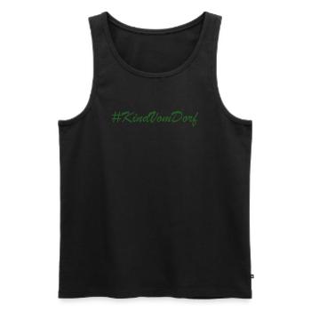 vomDorf - Männer Premium Bio Tank Top - Schwarz - Vorne - Michal (187cm)