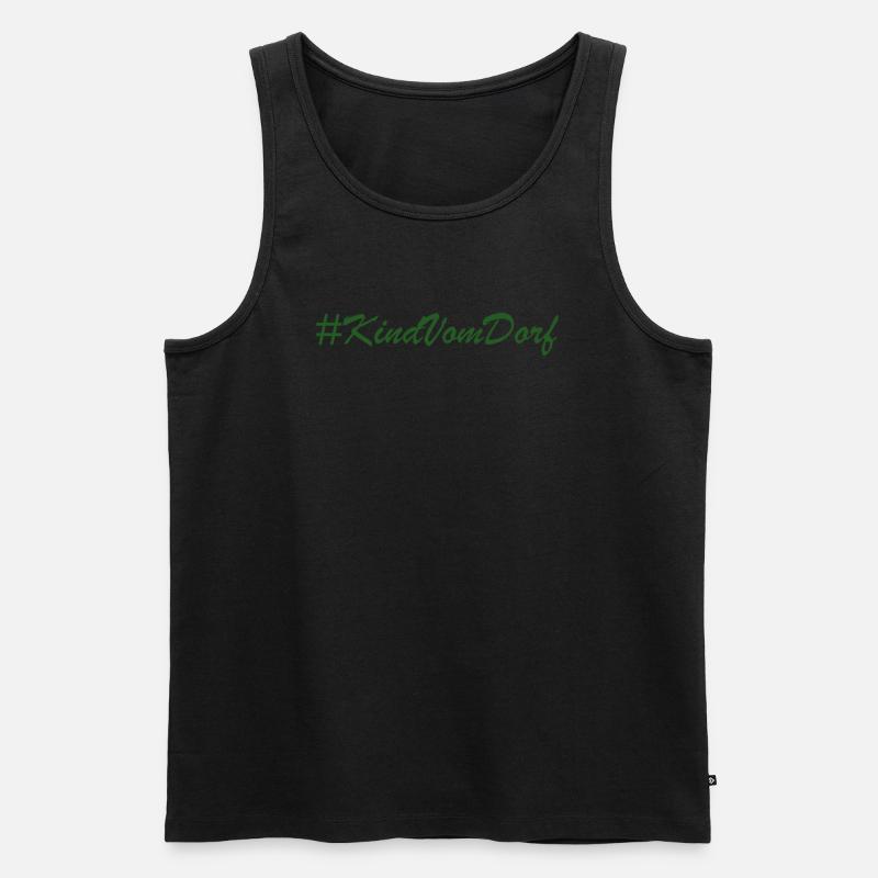 vomDorf - Männer Premium Bio Tank Top - Schwarz