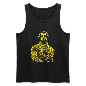 Johann Wolfgang Von Goethe - Men's Premium Organic Tank Top - black - Front - AI Model Male 178 light (178cm)