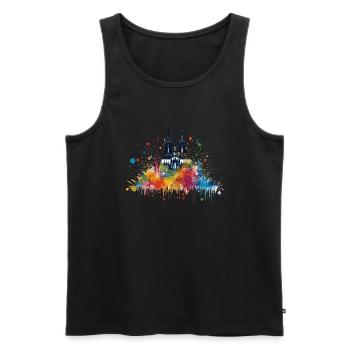 Cologne Kölle Carnival Gebützt Kölle Alaaf Jeck Party - Men's Premium Organic Tank Top - black - Front - AI Model Male 178 light (178cm)