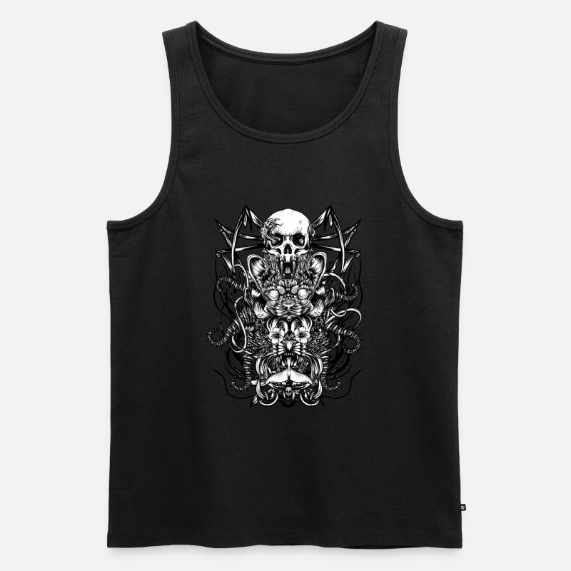 Totem - Männer Premium Bio Tank Top - Schwarz