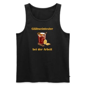 Gluehweintester - Männer Premium Bio Tank Top - Schwarz - Vorne - Michal (187cm)
