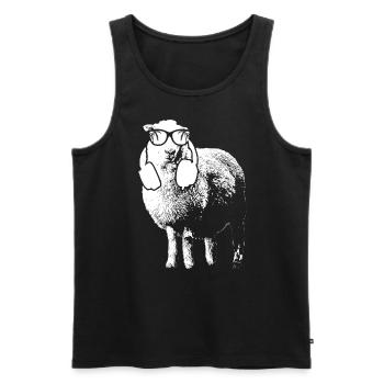 Schaaf Tierliebhaber Kopfhörer Sonnenbrille Naturf - Männer Premium Bio Tank Top - Schwarz - Vorne - AI Model Male 178 light (178cm)
