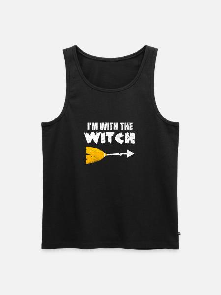 Halloween witch - Men's Premium Organic Tank Top - black