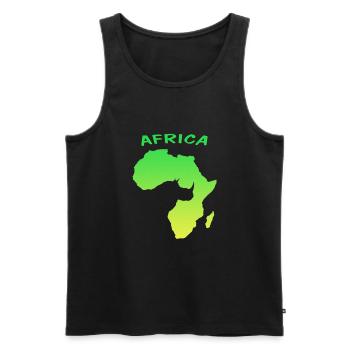Africa - Männer Premium Bio Tank Top - Schwarz - Vorne - Michal (187cm)