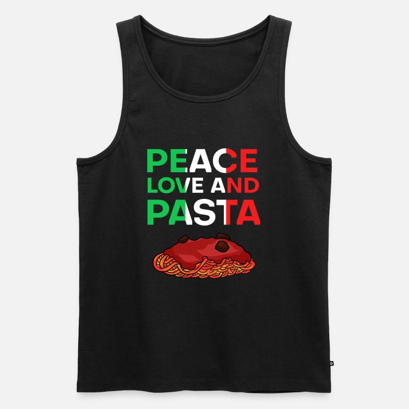 Pasta Pasta - Männer Premium Bio Tank Top - Schwarz