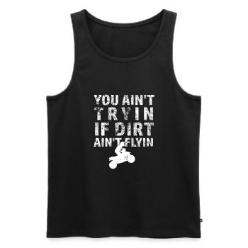 Quad Spruch Bike Dirt Quadfahrer Offroad ATV - Männer Premium Bio Tank Top - Schwarz - Vorne - AI Model Male 178 light (178cm)