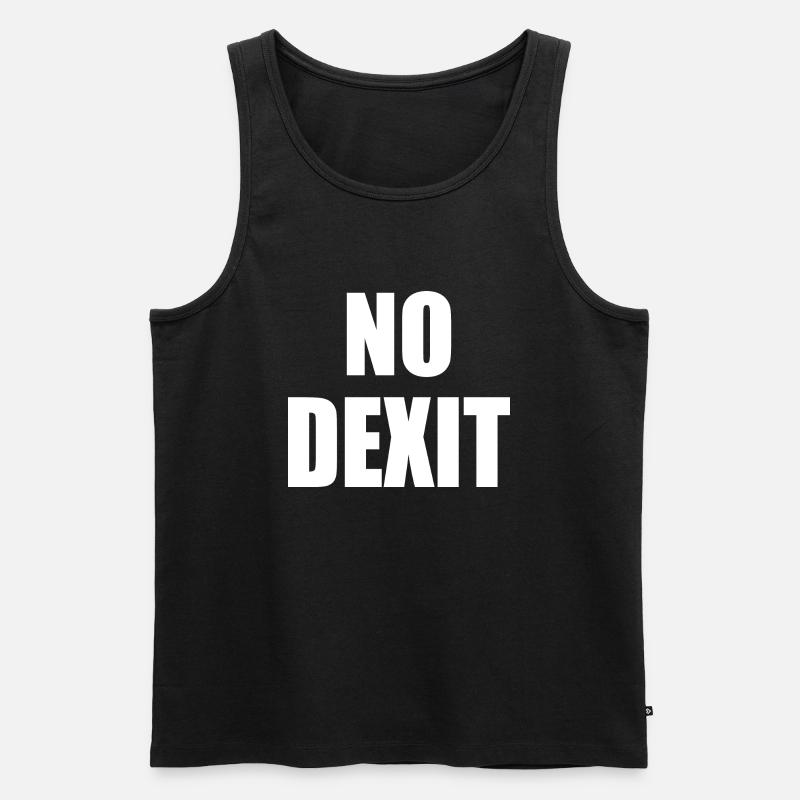 No dexit - Männer Premium Bio Tank Top - Schwarz