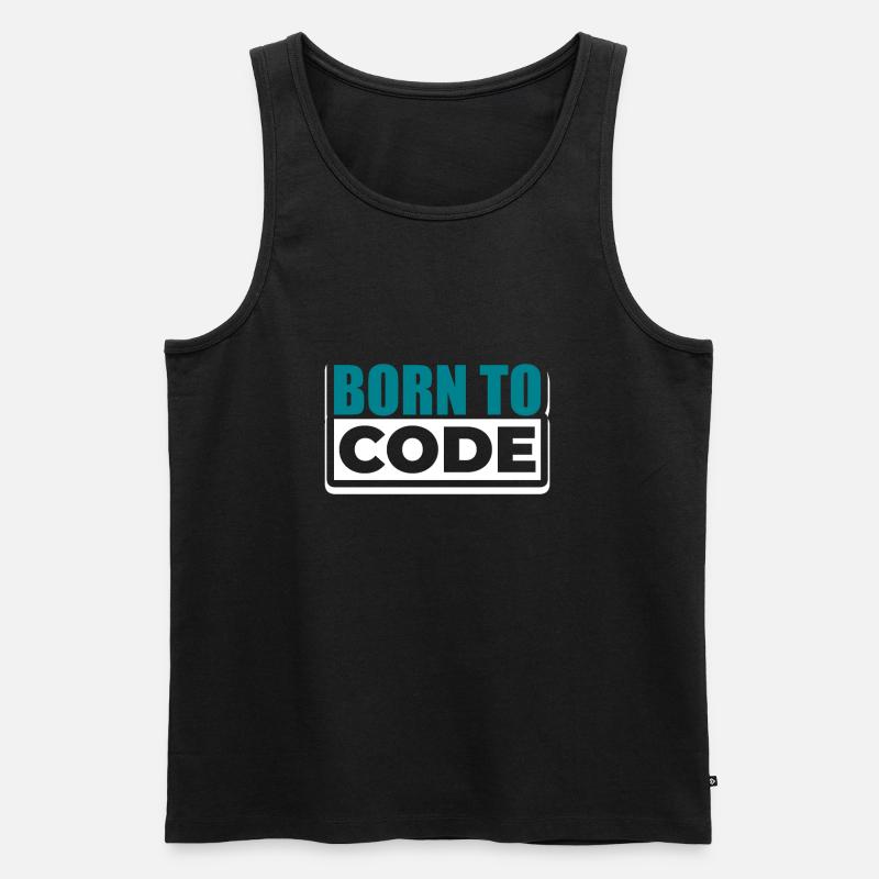 Programmer - Men's Premium Organic Tank Top - black
