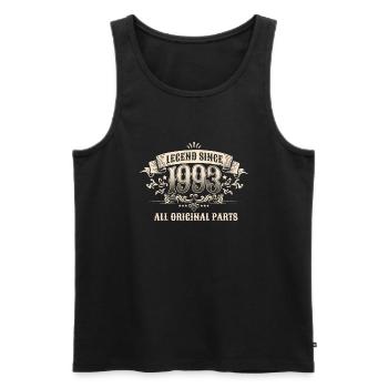 30 Years Old Legend Since 1993 30th Birthday - Männer Premium Bio Tank Top - Schwarz - Vorne - Michal (187cm)