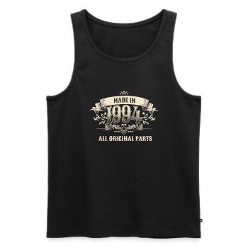 Retro Vintage Birthday Made In 1994 All Original - Männer Premium Bio Tank Top - Schwarz - Vorne - AI Model Male 178 light (178cm)