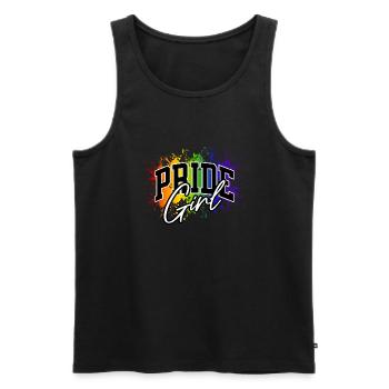 Love Is Love Pride Colors Of Rainbow Equality - Men's Premium Organic Tank Top - black - Front - Michal (187cm)