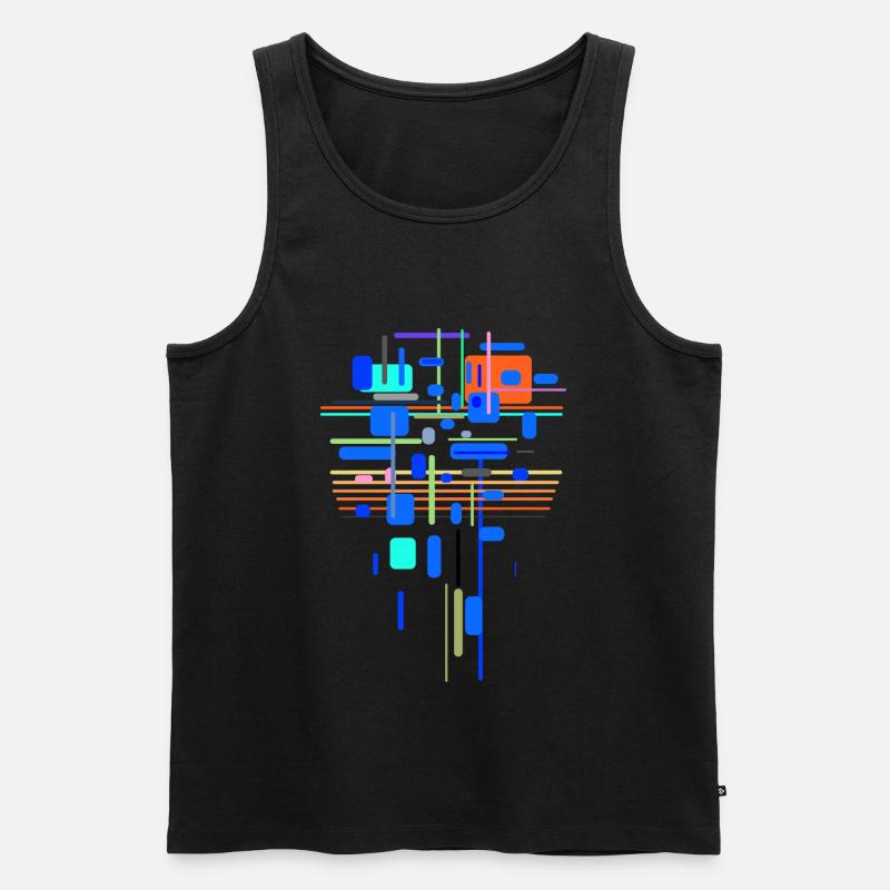 Architektur - Männer Premium Bio Tank Top - Schwarz