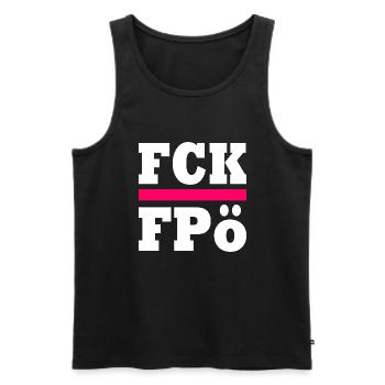 rect5032 - Männer Premium Bio Tank Top - Schwarz - Vorne - Michal (187cm)