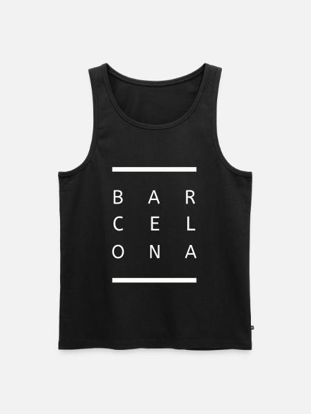 Barcelona - Männer Premium Bio Tank Top - Schwarz