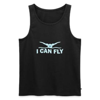 I Can fly - Men's Premium Organic Tank Top - black - Front - AI Model Male 178 light (178cm)
