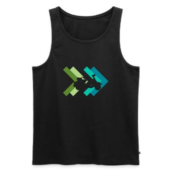 Moped - Männer Premium Bio Tank Top - Schwarz - Vorne - AI Model Male 178 light (178cm)