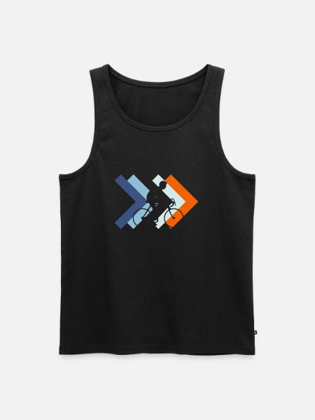 wheel - Men's Premium Organic Tank Top - black