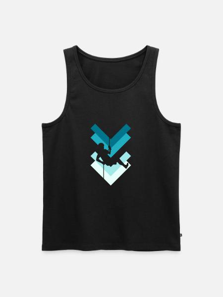Sportklettern - Männer Premium Bio Tank Top - Schwarz