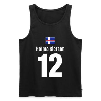Beer drinking drinking party drunken Malle Island - Men's Premium Organic Tank Top - black - Front - AI Model Male 178 light (178cm)