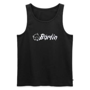 Bärlin ist Berlin - Männer Premium Bio Tank Top - Schwarz - Vorne - Michal (187cm)